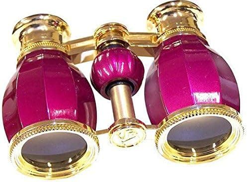 Lascala Optics Hamlet Opera Glasses, Titanium Body, Golden Rings