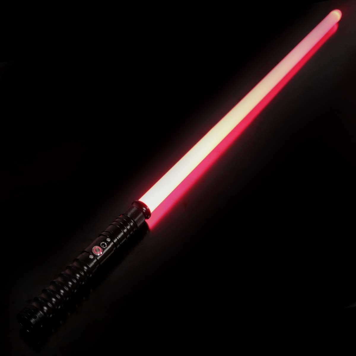 CVCBSER Flash Smooth Swing FX Dueling Lightsaber with12 Colors and 9 Kinds Mode Sounds Changeable Premium Aluminium Alloy Handle Light Saber Toys