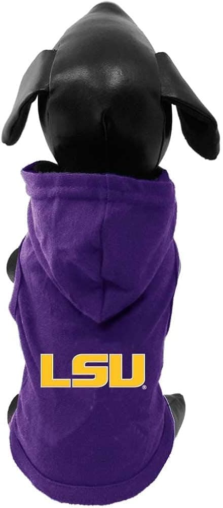NCAA Louisiana State Tigers Collegiate Cotton Lycra Hooded Dog Shirt