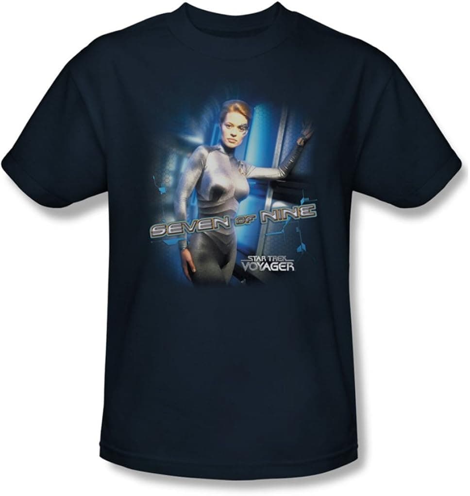 Star Trek - St: Voyager/Seven of Nine Adult T-Shirt in Navy