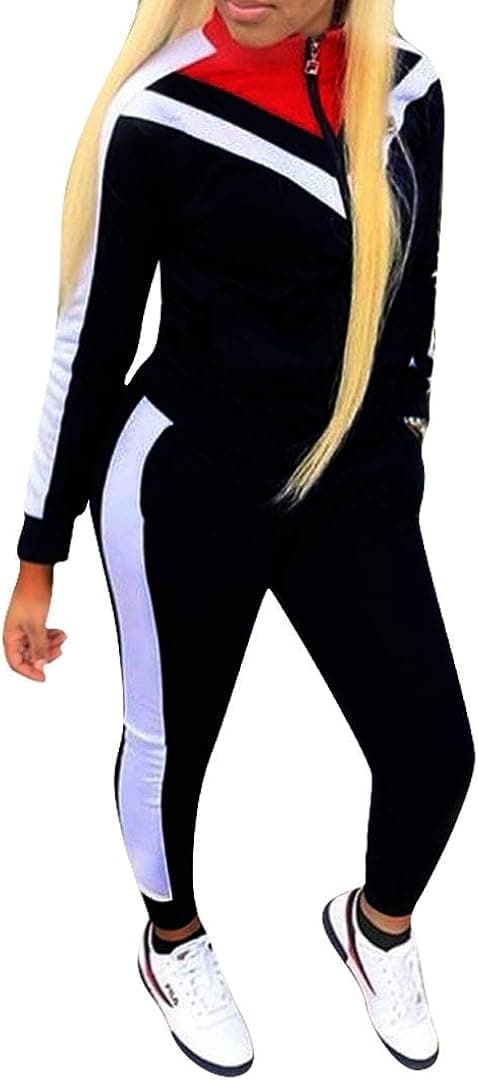 Remxi Workout Sets for Women 2 Piece Jogging Sweat Suits Two Piece Outfits Jogging Sweatsuits