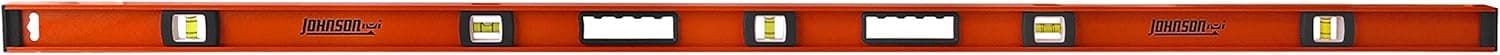 Johnson Level & Tool 1233-7200 Heavy Duty I-Beam Aluminum Level, 72", Orange, 1 Level
