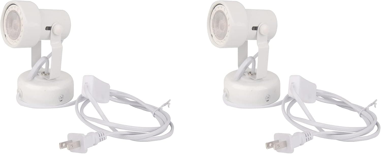 SHILIHE LED Spot Art Light with Plug in Cord, CRI90 Warm White(50W Halogen Light Equiv.) 2Pack