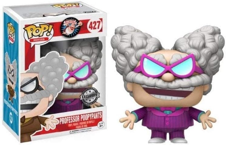 Funko – Captain Underpants Figure Professor Poopypants Purple, 14354