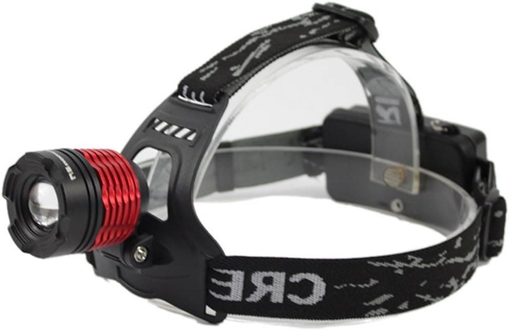 FM Waterproof Super Bright Cree XM-L T6 3 Modes 300 Lumens Headlamp Rechargeable with Adjustable Base Cree LED Headlight Bicycle Light for Running Cycling Travelling Camping Hiking Fishing etc