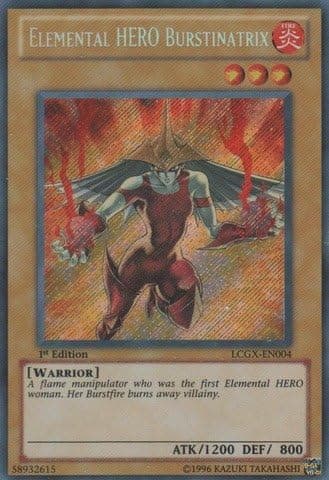 YU-GI-OH! - Elemental Hero Burstinatrix (LCGX-EN004) - Legendary Collection 2 - Unlimited Edition - Secret Rare