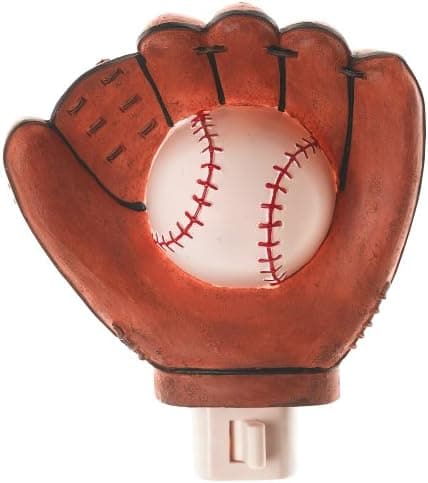 Baseball Glove themed Nightlight Night Light Home Decor BOY Bedroom Sports Fan Children's