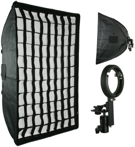 ePhoto Off Camera Honeycomb Grid Large Softbox for Nikon Canon Speedlight SB800, SB900, 430EX, 580EX LBW6090GD
