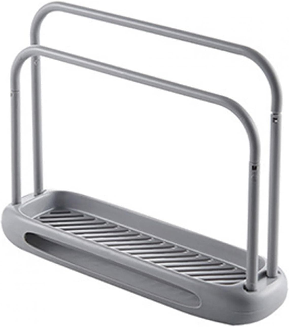 Dishcloth Holder Rack,Detachable Towel Storage Rack,Removable Dishcloth and Sponge Drying Rack for Kitchen,Sink and Bathroom(Grey)