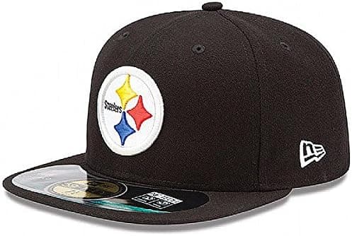 Pittsburgh Steelers New Era 5950 Fitted Size 7 1/8 Hat Cap Black