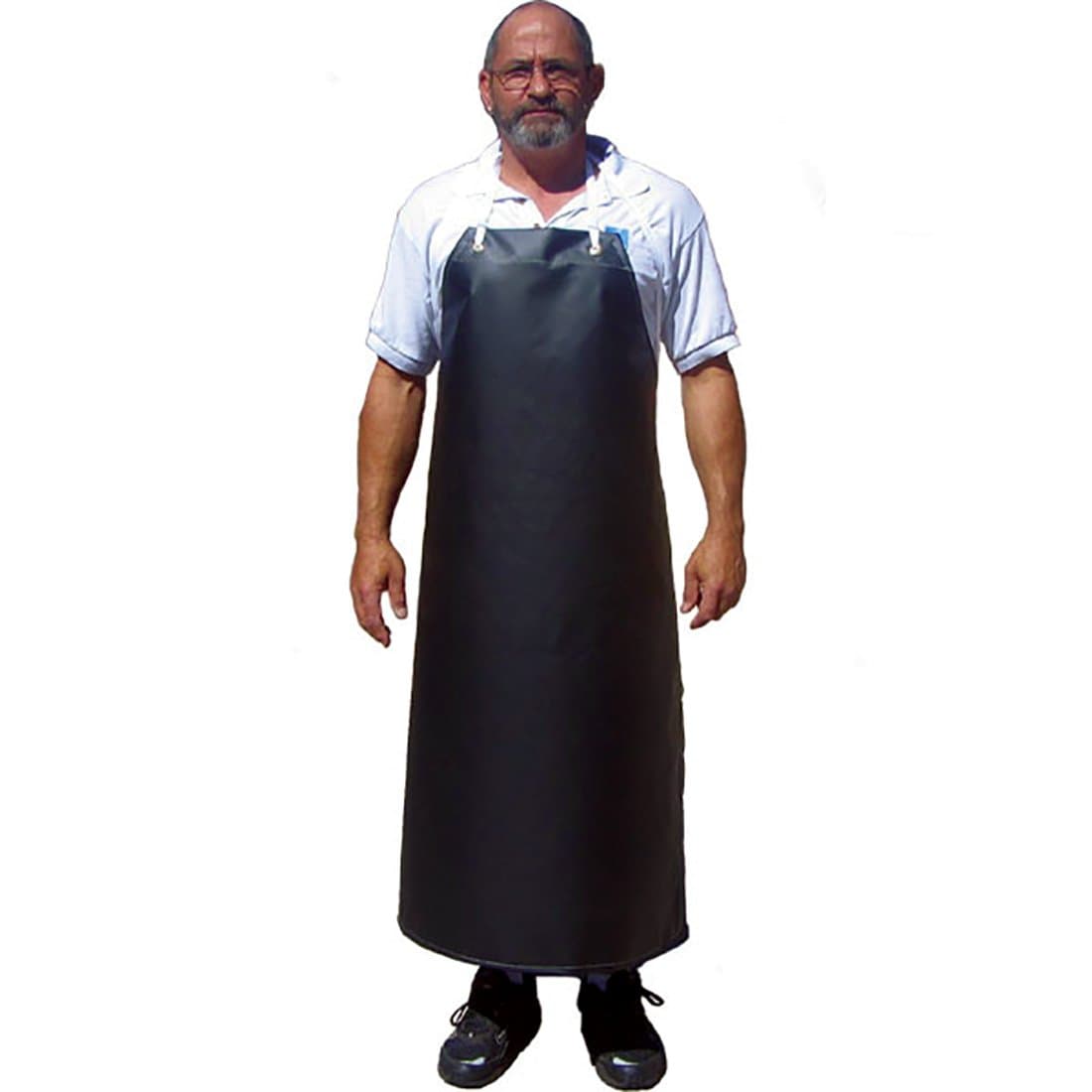 D.I.D. Black 35 Inch x 45 Inch CPP 18oz Heavyweight Hycar Apron