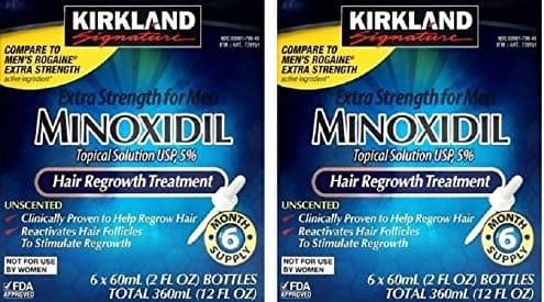 Kirkland bgpbBc Minoxidil 5 percent Extra Strength Hair Regrowth for Men, 12 Months