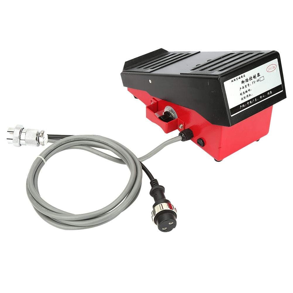 TIG MIG Foot Control Pedal,Magnetic Induction7 Pin Welding Foot Controller,2M Cable Current Foot Control Pedal for HITACHI Welder