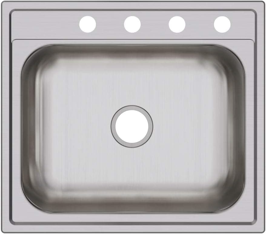 Elkay DPC12522104 Dayton Single Bowl Drop-in Stainless Steel Sink