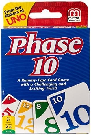 Mattel W4729 Phase 10 Card Game - Quantity 12