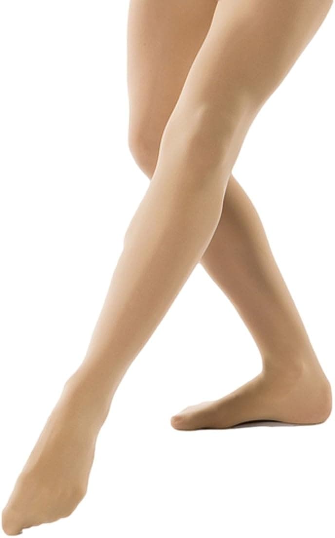 Adult Dance Tight Footed Tan Small Adult