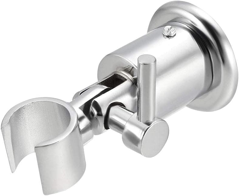 uxcell Shower Head Holder Zinc Alloy Wall Mount Handheld Shower Bracket 43x80mm 2pcs