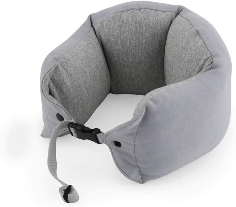 Travel Pillow, Memory Foam Neck Pillow, Comfortable, Breathable, Straight, Adjustable