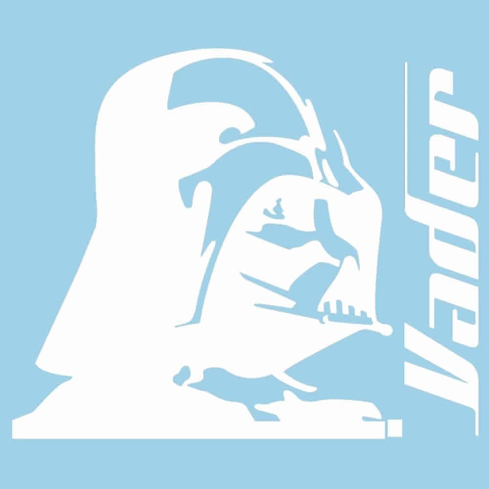 Star Wars Darth Vader 6" style2 White VINYL Car Decal Art Wall Sticker Car USA