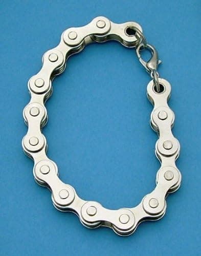 scthkidto Mens Motorcycle Bikers Real Chain Bracelet JL149 - Bracelets/Earrings
