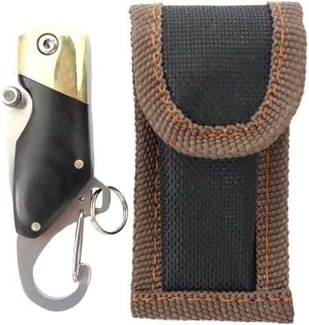 Z-one Mini Keychain Knife - Concealed Chain Knife Box Cutter for Keychain or Bottle Opening Outdoor Rescue Tactical Pocket Knife(Stainless Steel)
