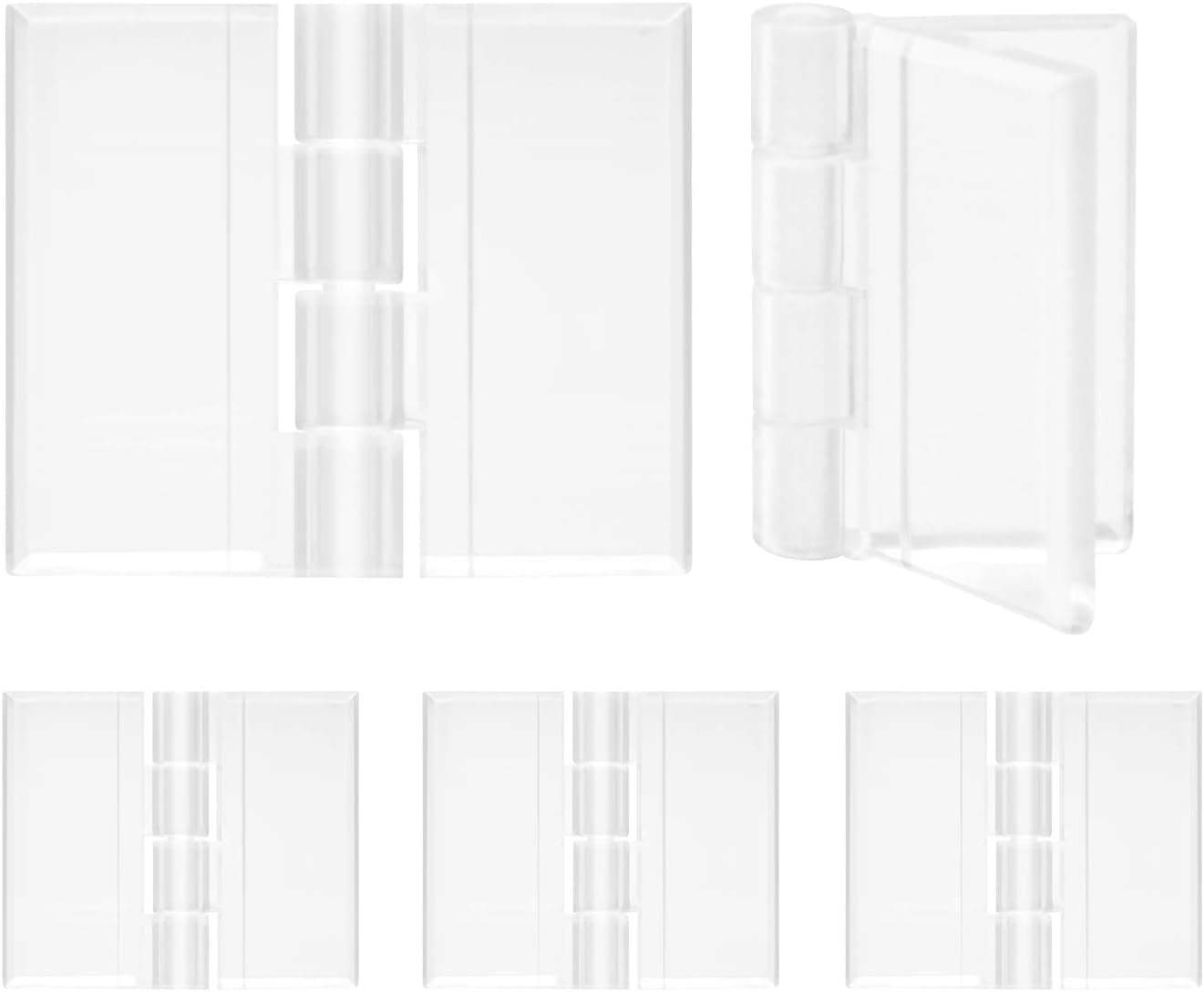 Acrylic Hinge Small Size 12 Pack Transparent Clear