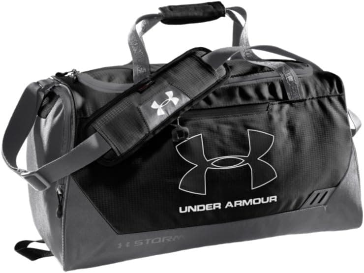 Under Armour Hustle Storm SM Duffel Bag Black/Graphite/White Size One Size