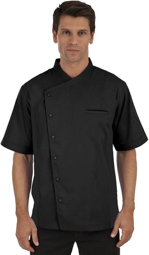 Men's Chef Coat with Mesh Sides Panels (XS-3X, 6 Colors)