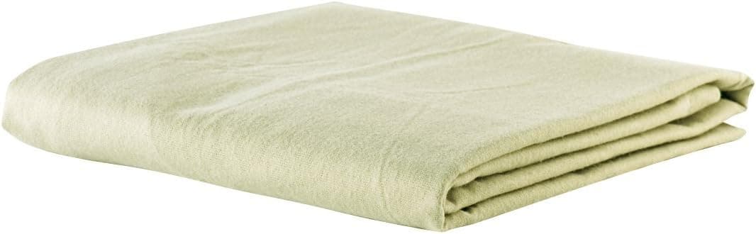 NRG Deluxe Flannel Fitted Massage Table Sheets (Sage Color) - 100% Cotton Massage Sheets, Double Brushed for Extra Softness - 77" x 36" x 7" Medium-Weight Flannel Sheets - 200 Thread Count