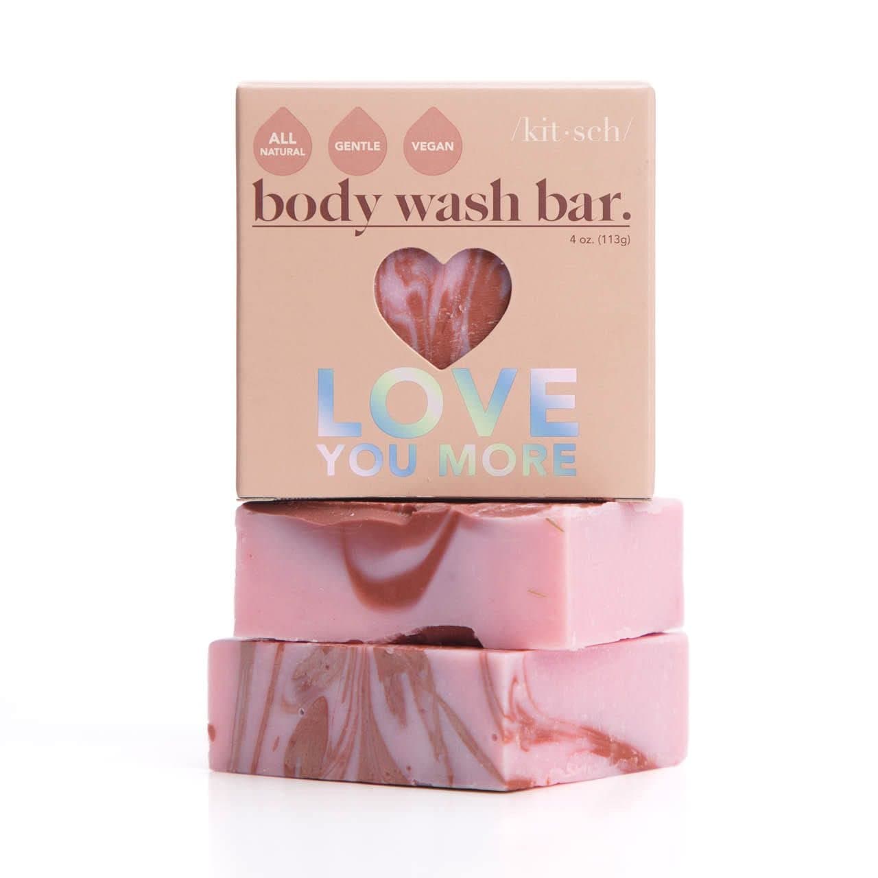 Kitsch Love You More: Body Wash Bar | Moisturizing | Holiday Gift Bodywash Bar | All Natural | Eco Friendly