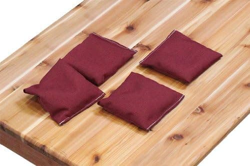 Burgundy Bean Bags (Set of 4)