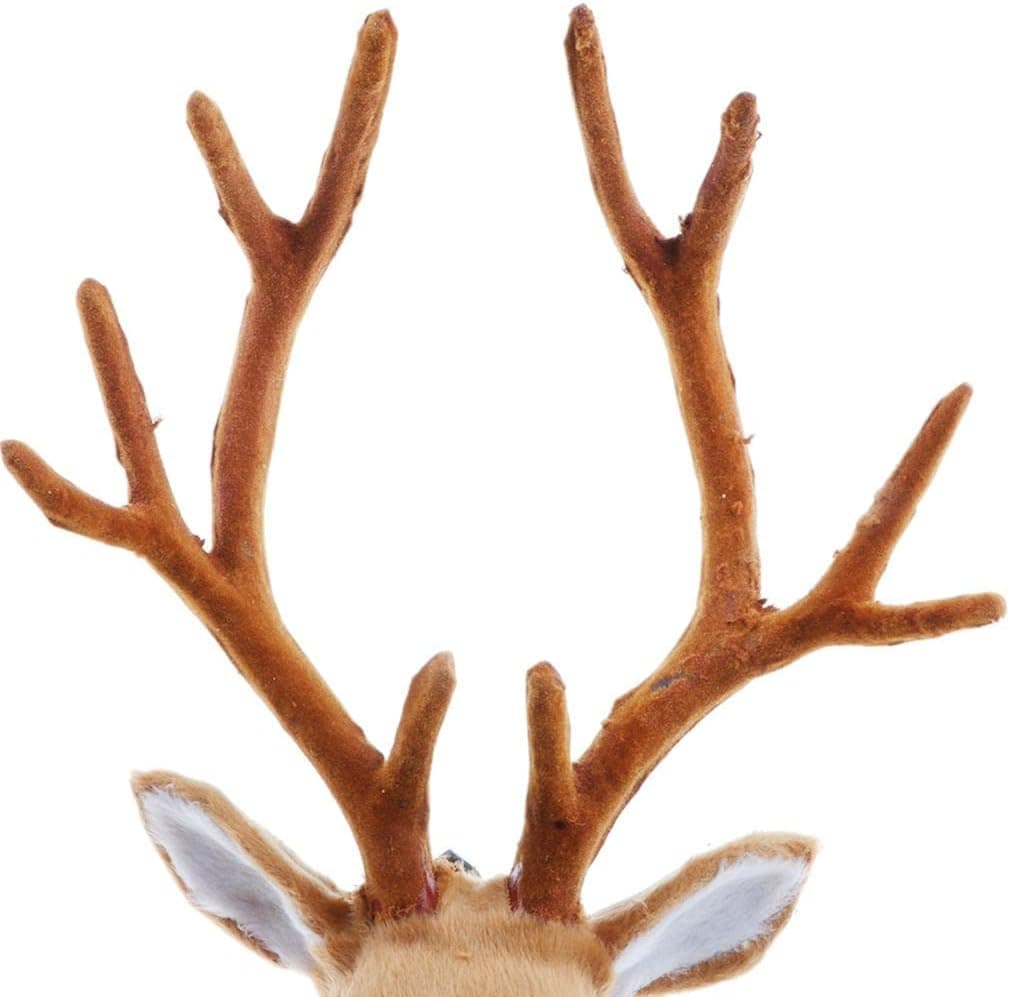 homozy Soft Stuffed Deer Head Toy Wall Mount Hanging Decorations Toy