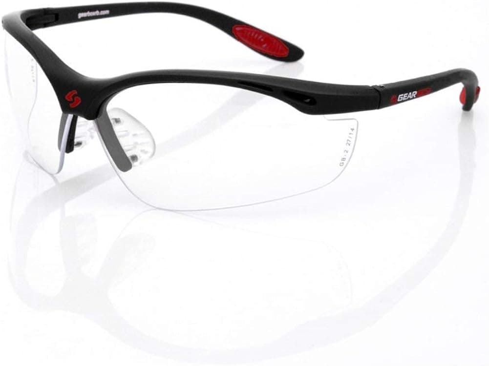 GEARBOX Vision Black Frame Eyewear with Hard Case