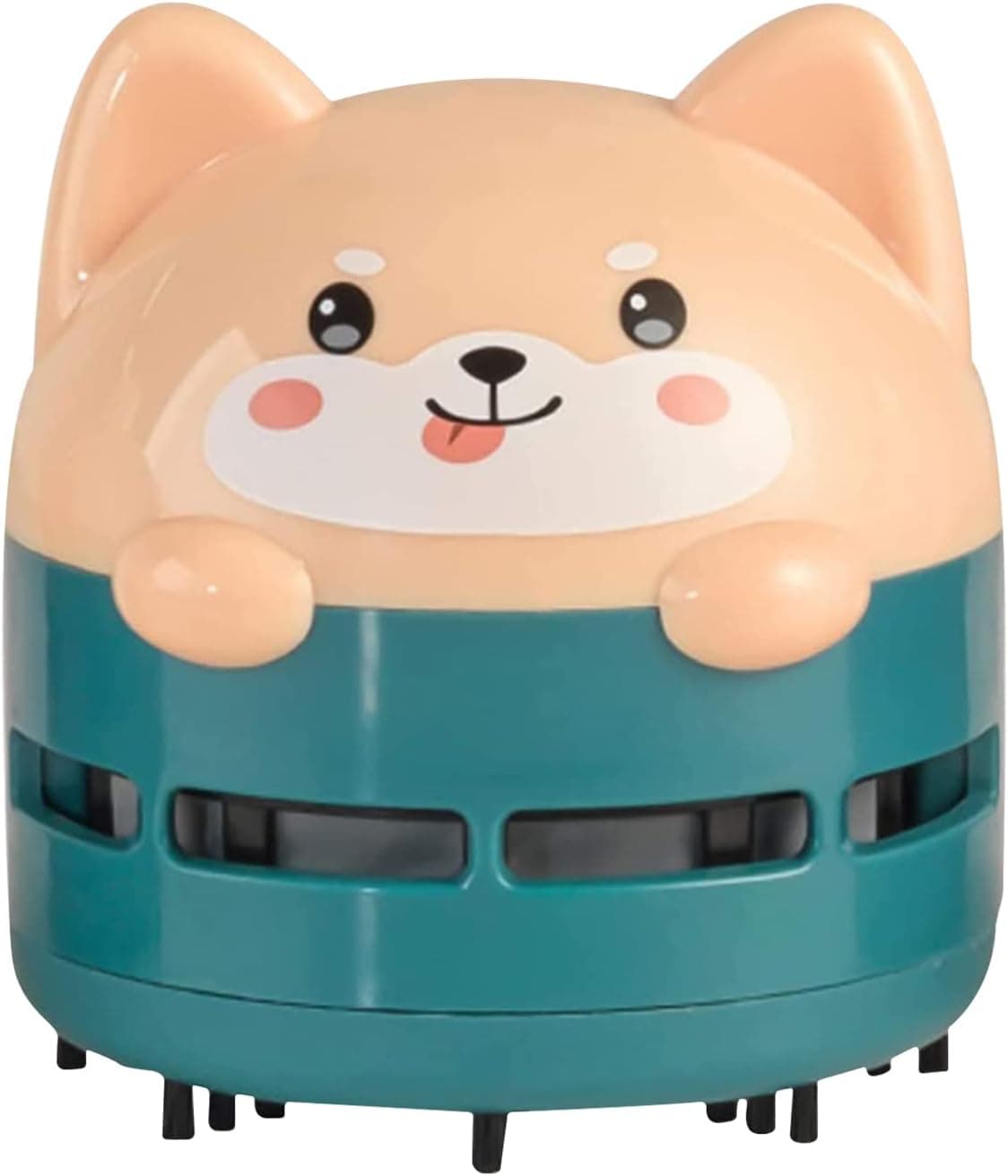 DIDnDID Mini Desktop Vacuum Cleaner Portable USB Vacuum Cleaner for Desktop Mini Cute Cartoon Desktop Duster Swivel Desk Vacuum Cleaner for Crumb Eraser (Green)