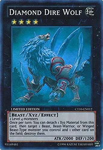 YU-GI-OH! - Diamond Dire Wolf (CT10-EN012) - 2013 Collectors Tins - Limited Edition - Super Rare