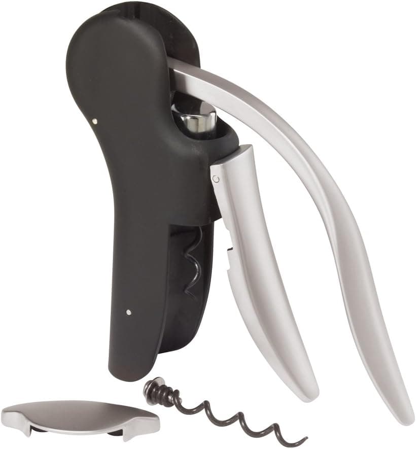 Oggi 3-Piece Wine Bottle Opener Set, Black