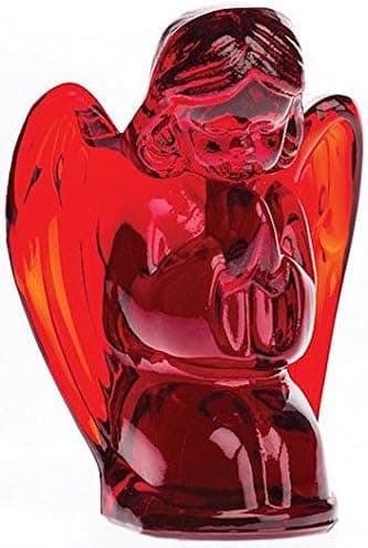 Praying Angel Figurine - American Made - Mosser (Red)