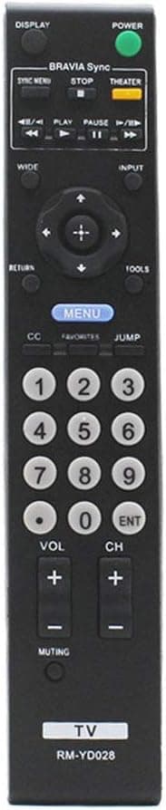 New Replaced RM-YD028 Remote Control for Sony Bravia KDL-46VE5 KDL-46VL150 KDL-52S5100 KDL32L5000 KDL46S5100 KDL32XBR9 KDL52V5100 KDL46V5100 KDL52S5100 KDL32S5100 KDL40V5100 KDL26L5000