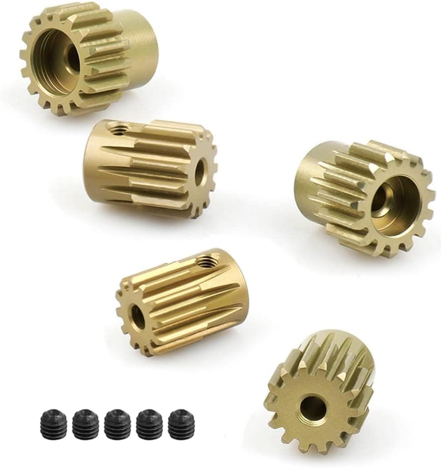 5PCS 32DP 540 Motor Pinion Gear 12T 13T 14T 15T 16T 3.175mm Shaft Pinion Gears Parts Set Kit for 1/10 RC Car Brushless Brush Motor