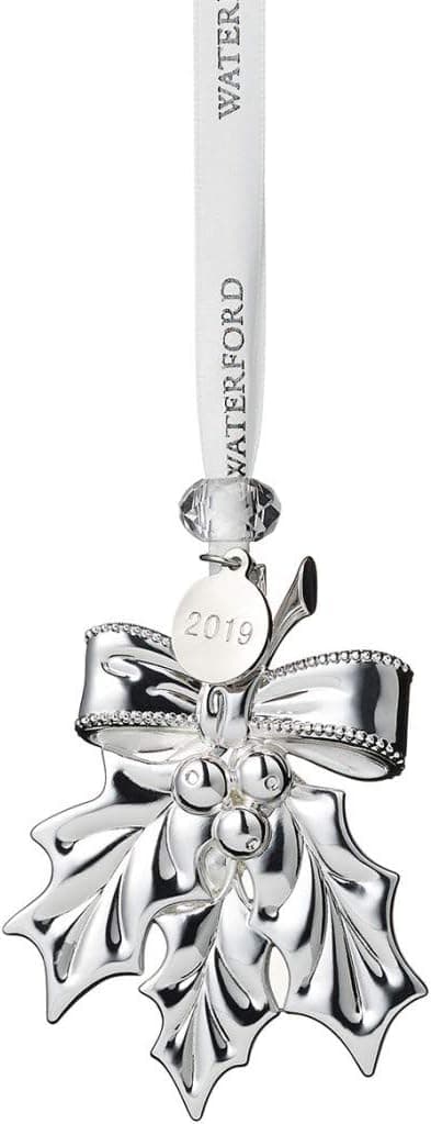 Waterford Silver Ornaments - Holly