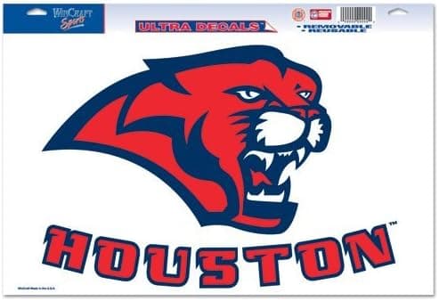 NCAA University of Houston 74886012 Multi Use Decal, 11 x 17", Black
