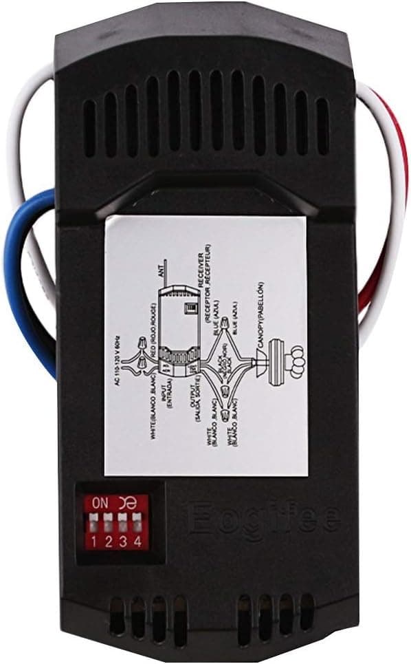 Eogifee Universal Ceiling Fan Receiver Designed Specially for Hunter Hampton Bay Remote Control Fan-HD5 UC7078T Harbor Breeze Remote ControlFAN-53T FAN-11T KUJCE9103 FAN-35T KUJCE9603 Only a Receiver