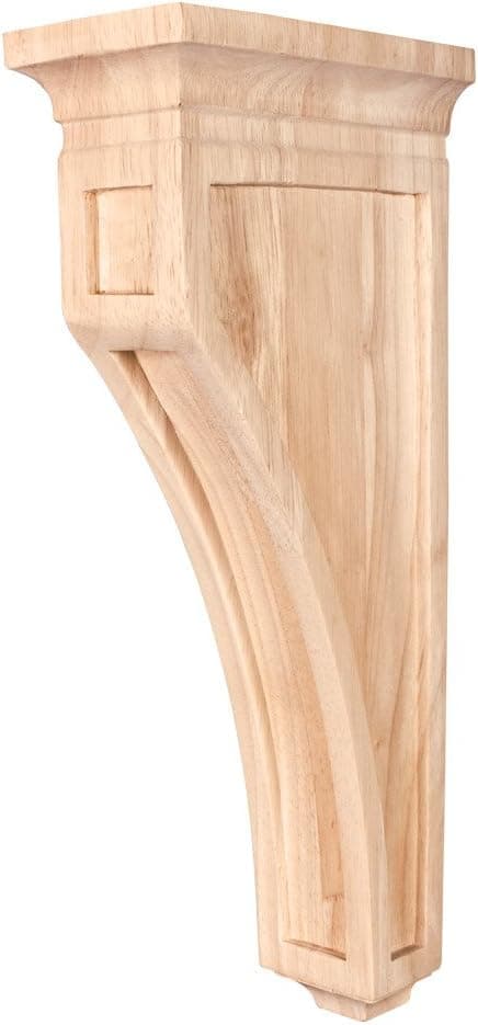 Mission Style Wood Bar Bracket Corbel (Alder)