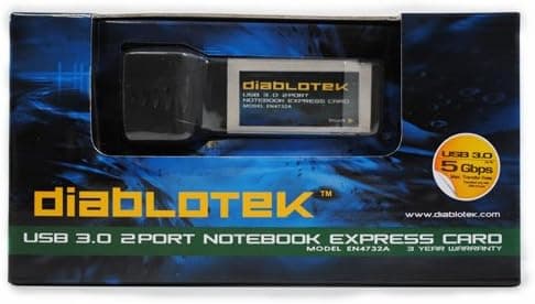 Diablotek USB 3.0 2-Port Notebook Express Card EN4732A
