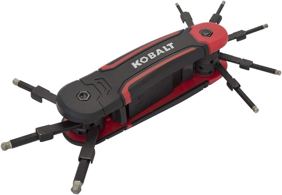 Kobalt 802835 8-Piece Folding/Locking Hex Key Set, Inch