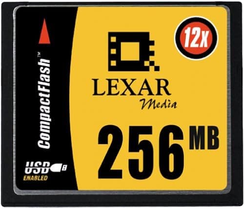 Lexar Media 256 MB USB 12X High-Speed CompactFlash Card (CF256-12-251)