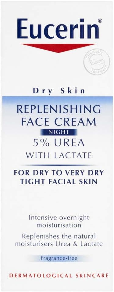 Eucerin Dry Skin Replenishing Face Night Cream - 5% Urea 50ml