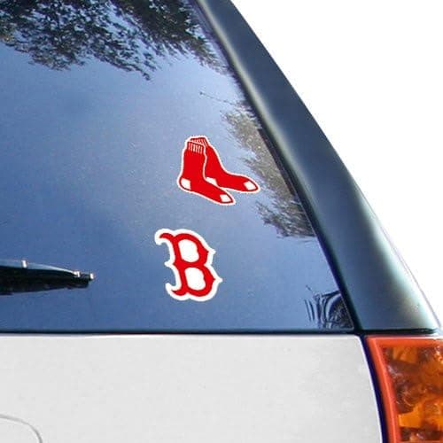WinCraft MLB Boston Red Sox 2-Pack 4'' x 4'' Die-Cut Decals