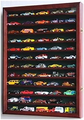 Hot Wheels Matchbox 1/64 Scale Diecast Display Case Cabinet Wall Rack w/UV Protection
