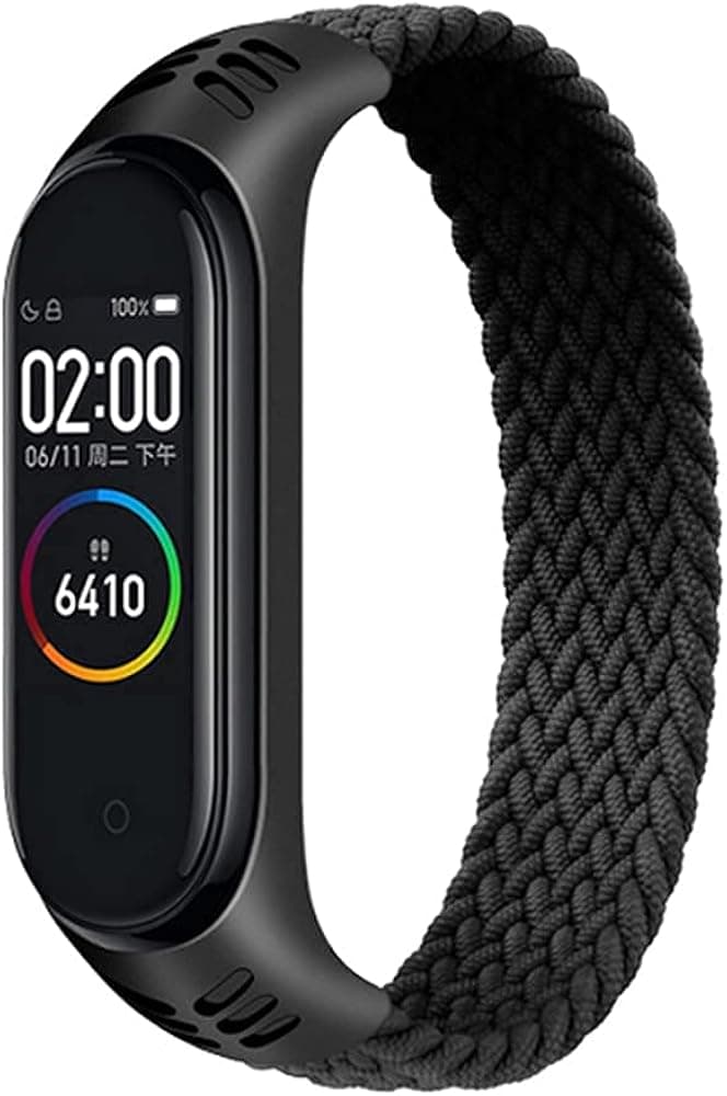 Band for Xiaomi Mi band 5 6 7 Bands,Women Men Soft Stretchable Braided Solo Loop Nylon Sport Replacement Wristband for Mi Band 4 3 Elastics Fibres Strap